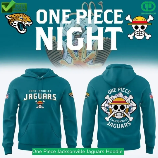 One Pi*ece Jacksonville Jaguar football Hoodie 3D All Size