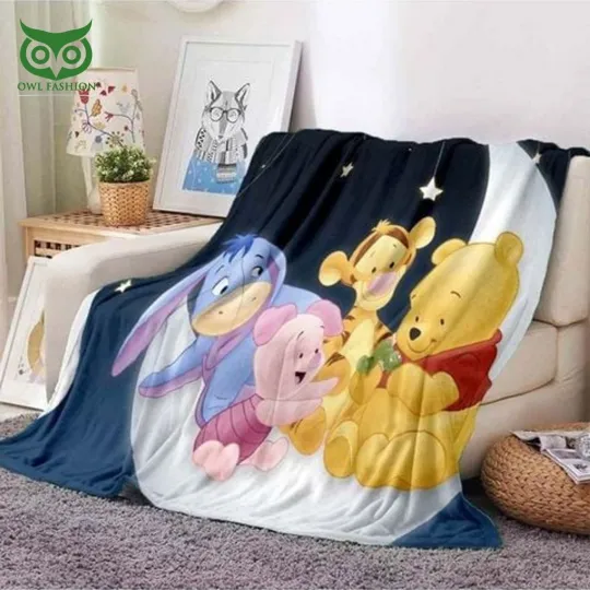 Discover Winnie The Pooh Characters Fleece Blanket for Home & Living