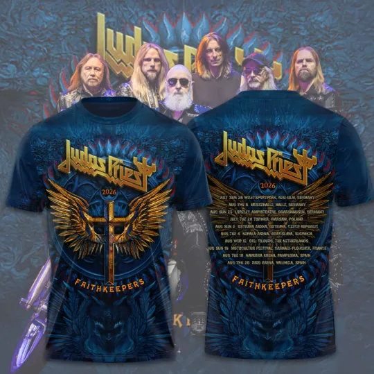 Judas *Priest 2026 Tour Faithkeepers 3D T-Shirt