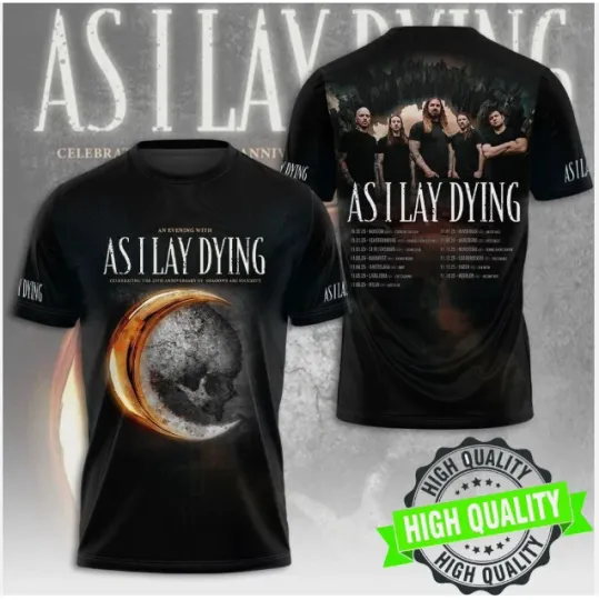 Discover As I Lay Dying 20th Anniversary Of Shadows 3D AOP Shirt Unisex