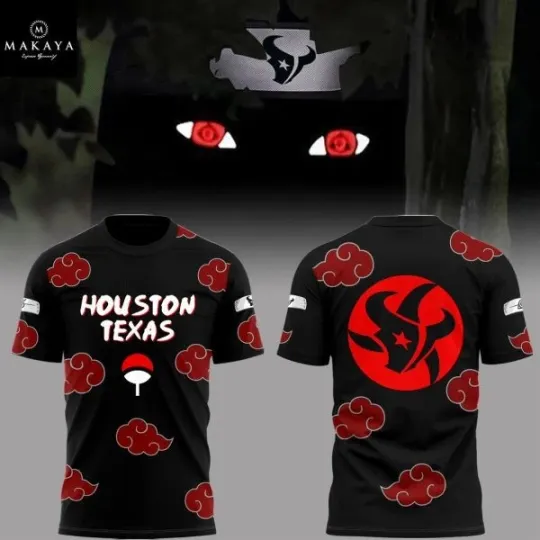 Discover 2025 Texas Football Anime Ninja Style T-Shirt 3D Unisex