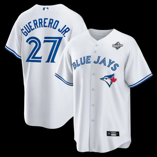 Discover Toronto BJ *Guerrero Jr. White 2025 World Series Baseball Jersey