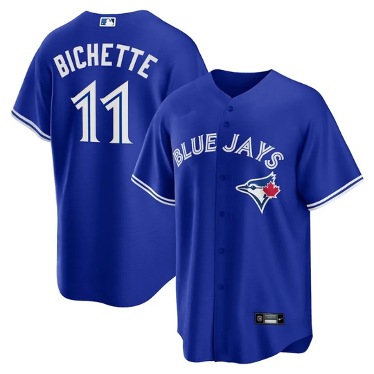Discover Toronto BJ Bichette Rush Blue Alternate 2 Baseball Jersey
