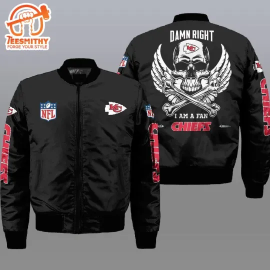 Discover KansasCity Chief Wings Skull 3D Bomber Jacket Gift For Fans