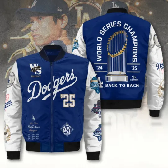 Discover Los Angeles Dodger World Series 2025 3D Bomber Jacket