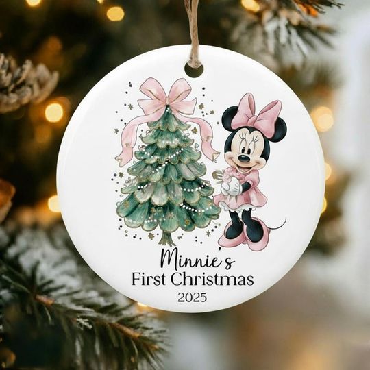 Discover Personalized Minnie Mouse Ornaments, Disneyland Trip Ornament, Baby Ornament