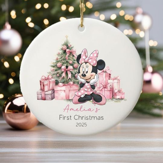 Discover Personalized Minnie Mouse Ornaments, Mickey Ear Ornament, Kids Ornaments for Girls