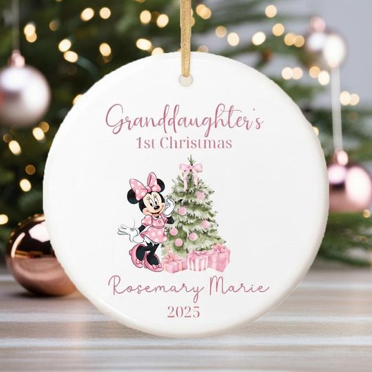 Discover Personalized Minnie Mouse Ornaments, Mickey Ear Ornament, Kids Ornaments for Girls