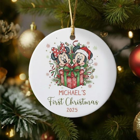 Discover Personalized Mickey and Minnie Ornaments, Disneyland Trip Ornament, Baby Ornament