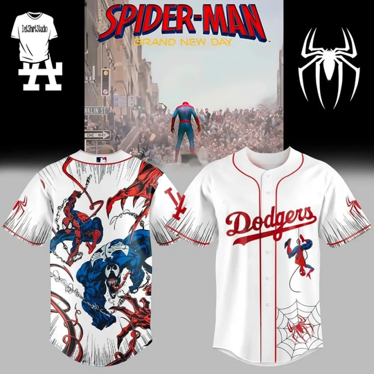 SpiderM@n Venom Carnage x D@dgerBaseball Jersey