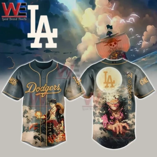 D@dger Monkey D. Luffy Gear 5 One Pi*ece Baseball Jersey