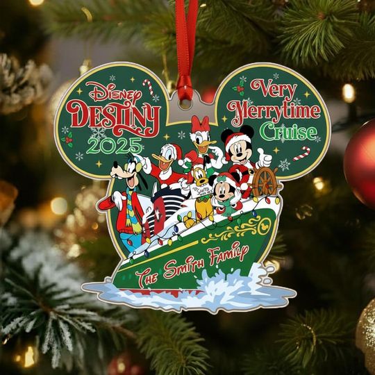 Discover Custom Disney Cruise Ornament, Mickey & Friends Cruise Ornament, Disney Christmas Tree Home Decor