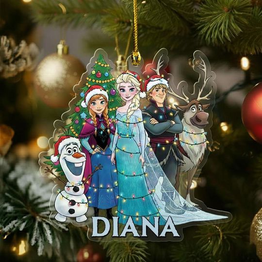 Discover Custom Name Disney Frozen Ornament, Disney Frozen Olaf Christmas Ornament, Christmas Tree Hanging Ornament