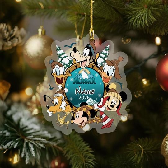 Discover Personalized Disney Cruise Alaska Ornament, Mickey & Friends Ornament