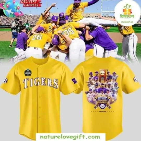 2025 Tigers Baseball Champions Baseball Jersey