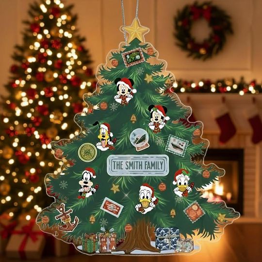 Discover Personalized Disney Mickey & Friends Ornament, Custom First Trip 2025 Ornament