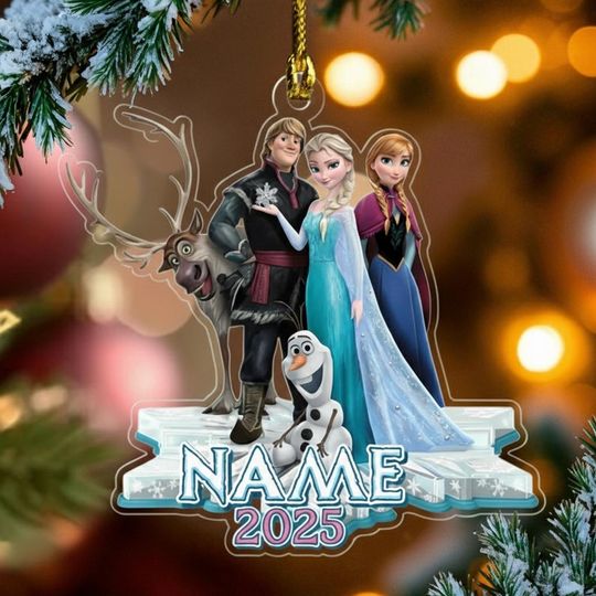 Discover Custom Disney Frozen Christmas Ornament, Frozen Olaf Christmas Keepsake Ornament
