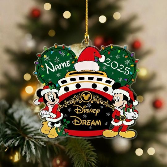 Discover Custom Disney Cruise Ornament, Mickey & Minnie Cruise Ornament, Disney Christmas Tree Home Decor