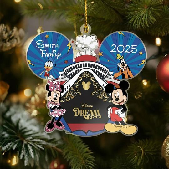 Discover Custom Disney Cruise Ornament, Mickey & Minnie Cruise Ornament, Disney Christmas Tree Home Decor