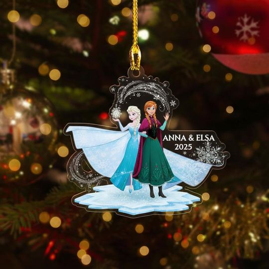 Discover Personalized Elsa Anna Ornament, Disney Ornament