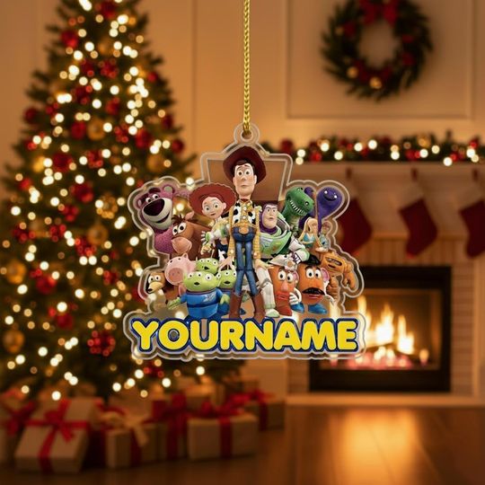 Discover Personalized Disney Toy Story Christmas Ornament, Woody And Friends