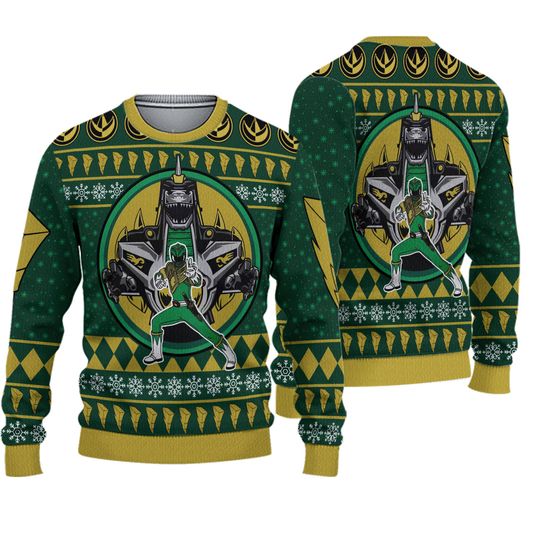 Dragonzord Power Rangers Ugly Christmas Sweater