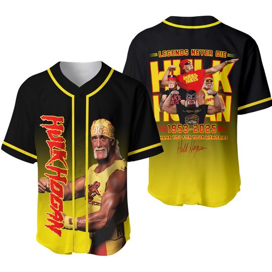 Hulk Hogan 1953-2025 Forever Baseball Jersey, Hulk Hogan Memory, Gift for Fan