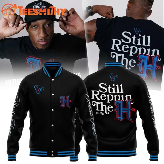 Lecrae Houton Texan Black Baseball Jacket