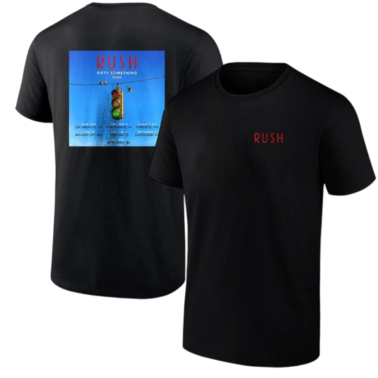 Rush Fifty Something Tour 2026 Dates List 2 Sided Unisex T-Shirt