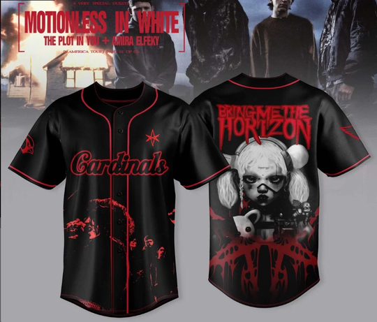 Arizonna Bring Me The Horizon Ascension Program Tour 2025 Baseball Jersey