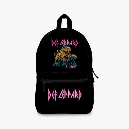 Def Leppard backpack, trendy school bag, nostalgic music lover gift, 80s band bookbag, 90s aesthetic, back to school supplies
