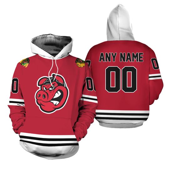 Rockford IceHogs Personalized Hoodie