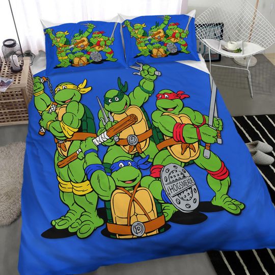 Ninja Turtles Green Bedding Set