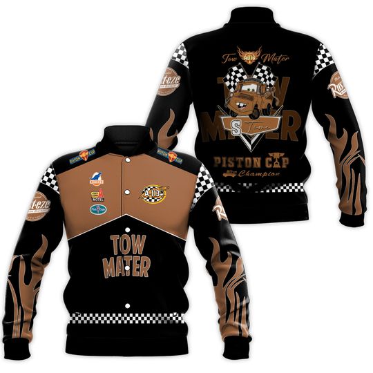 Tow Mater Racing Jacket, Radiator Springs Champion Jacket, Disneyland Baseball Jacket, Gift For Him