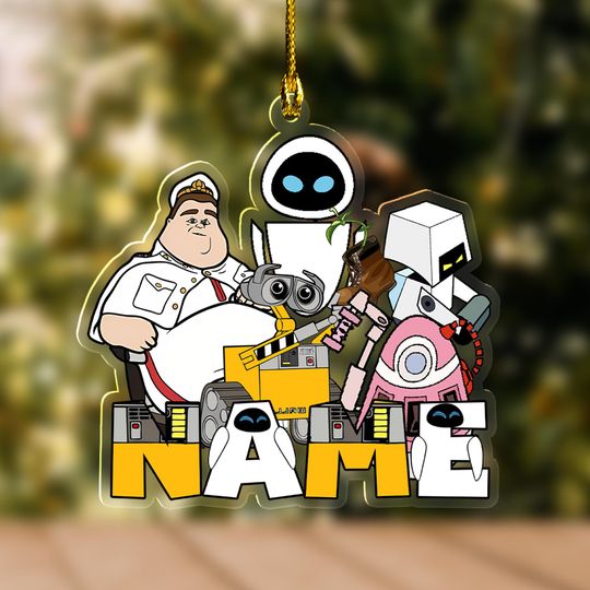 Discover Custom Disney Wall E Hologram Ornament, Wall-E Disney Ornament, Eve Keepsake Ornament, Disney Keepsake Ornament, Christmas Tree Decor UN4B04