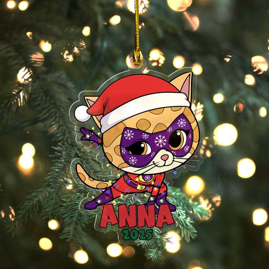 Discover Custom Super Kitties Christmas Ornament, Super Kitties Ornament, Super Kitties Woody Ornament, Christmas Ornament, Christmas Gift UN4Z15