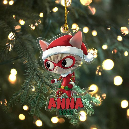 Discover Custom Super Kitties Christmas Ornament, Super Kitties Ornament, Super Kitties Woody Ornament, Christmas Ornament, Christmas Gift UN4Z15