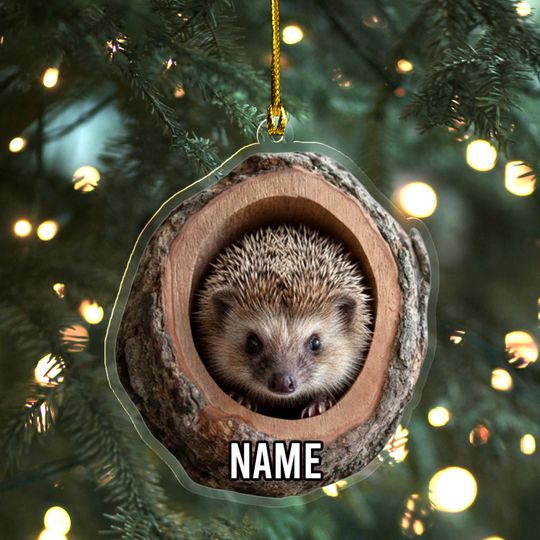 Discover Animal 2D Flat Ornament, Rabbit Sleeping, Dog Ornament, Baby Animal Christmas Ornament, Xmas Gift for Animal Lover, Christmas Gift AXKN31