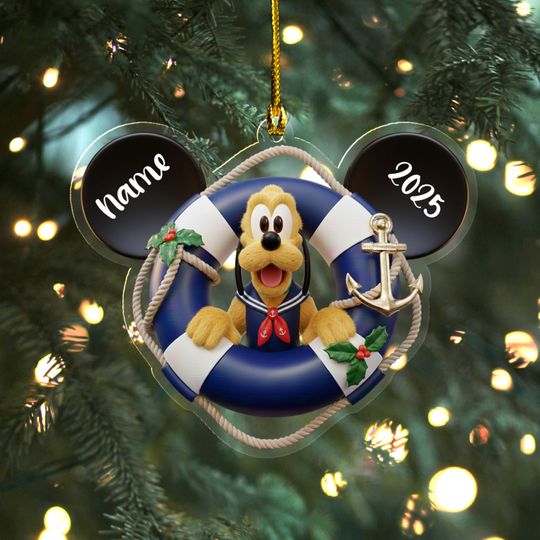 Discover Custom Disney Cruise Ornament, Mickey and Friends Cruise Ornament, Disney Christmas Tree Home Decor, Cruise Trip 2025 Xmas Ornament AXKR18