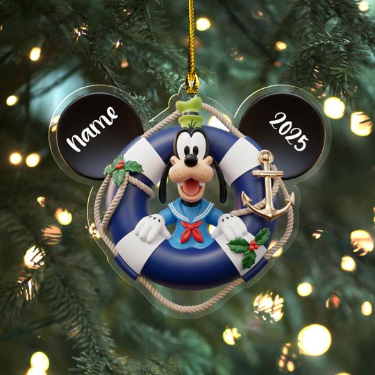 Discover Custom Disney Cruise Ornament, Mickey and Friends Cruise Ornament, Disney Christmas Tree Home Decor, Cruise Trip 2025 Xmas Ornament AXKR18