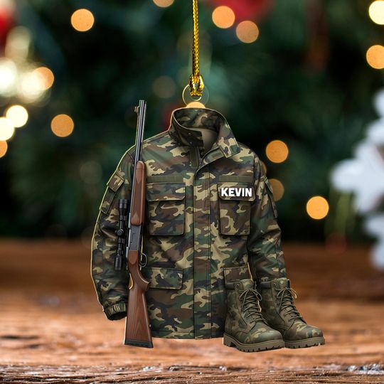 Discover Personalized Hunting Ornament for Christmas,Gift for Deer Hunting Lovers,Hunter Ornament, Custom Hunting Ornament, Hunter Gift KDUU33