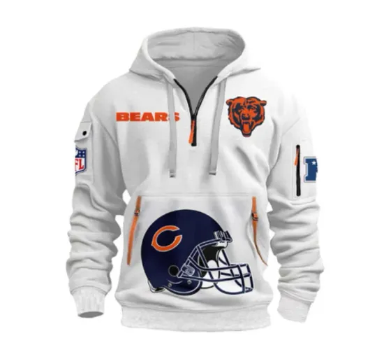 Discover Chicago Quarter Zip Hoodie PT75117 Sport Fan Best Gift Bears Hoodie