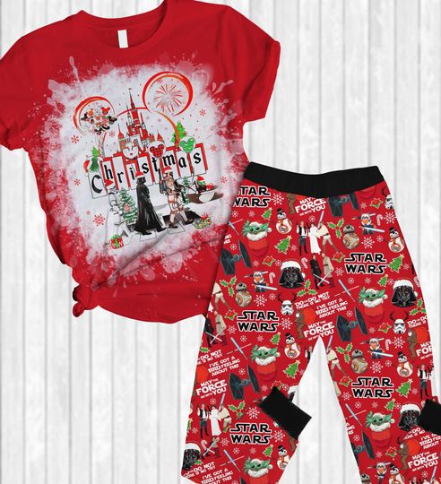 Star Wars Pajamas Set with Stormtrooper and Christmas Themes