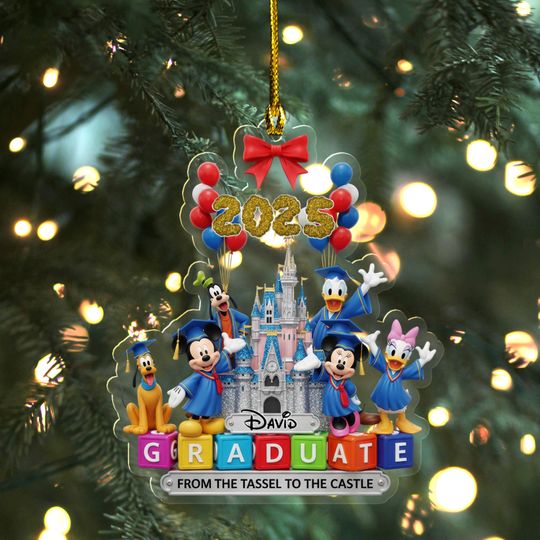 Discover Christmas Graduate Castle Acrylic Ornament  Personalized Disney Inspired Gifts For Graduates AXKM38