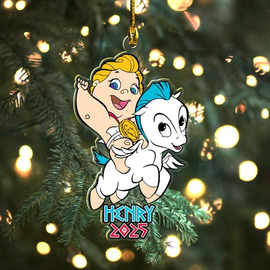 Discover Disney Baby Hercules Hologram Ornament Disney Hercules, Walt Disney World, Disneyland Trip, Disney Christmas Tree Decor UN4308