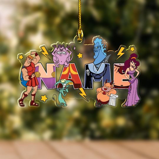 Discover Custom Name Disney Hercules Ornament, Disneyland Vacation Ornament,  UN4306
