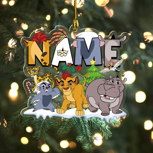 Discover Custom The Lion Guard Hologram Ornament, Kion Ornament, Bunga Ornament, Disney Christmas Decor, Christmas Ornament UN4C04