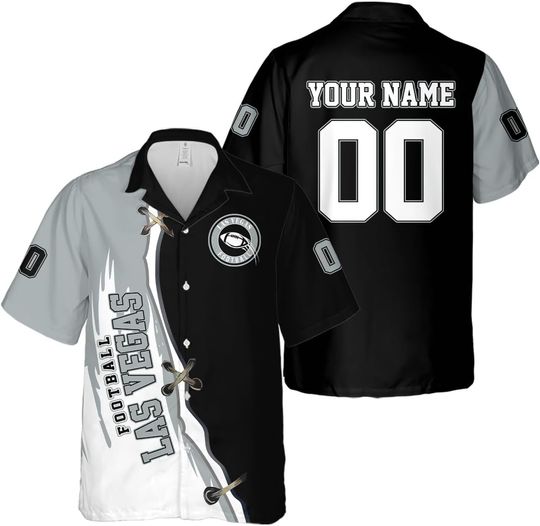 Personalized Las Vegas Football Team Raiders Hawaiian Shirts for Men, Gift for Fan