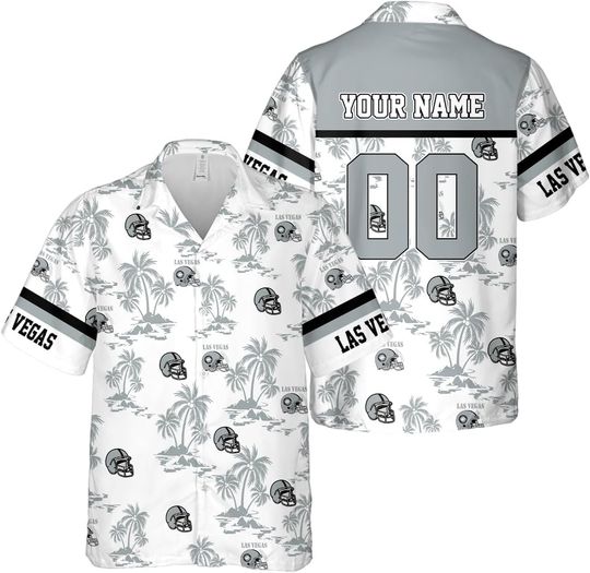 Personalized Las Vegas Football Team Raiders Hawaiian Shirts for Men, Gift for Fan