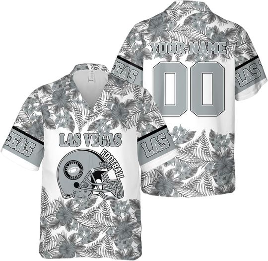 Discover Personalized Las Vegas Football Team Raiders Hawaiian Shirts for Men, Gift for Fan